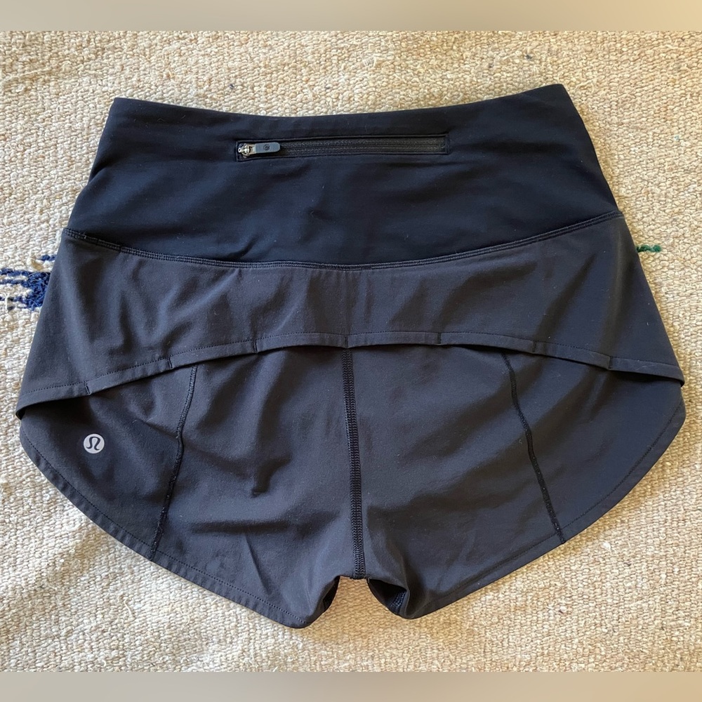lululemon Speed Up High Rise 2.5 black size 2 - Picture 2 of 6